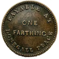 1 Farthing - Ferrar and Co. Silk Mercers, Haberdashers, Belfast