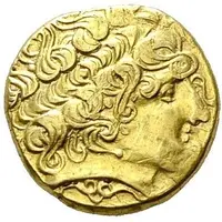 1/2 Stater with wolf and kneeling charioteer