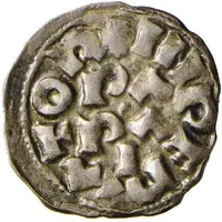 Denier - Henry III / Henry IV / Henry V as emperors, Pavia mint, PAPAI