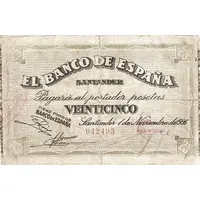 25 Pesetas Banco de España - Santander