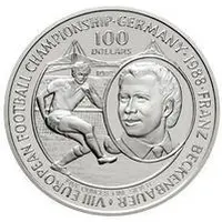 100 Dollars - Elizabeth II Franz Beckenbauer