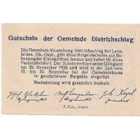 30 Heller Dietrichschlag bei Leonfelden