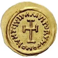 1 Tremissis In the name of Heraclius, Line bust, facing left