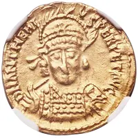 Solidus - Anthemius SALVS REI PVBLICAE, Mediolanum