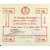 50 Céntimos Casas Ibáñez