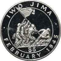 5 Dollars - Elizabeth II Iwo Jima