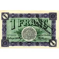 1 franc - Chambre de Commerce de Belfort [90] Surcharge verso en noir