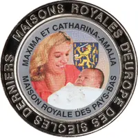 5 Francs The Netherlands - Princess Maxima and Princess Catharina-Amalia