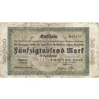 50 000 Mark Henschel and Sohn