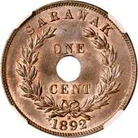 1 Cent - Charles Brooke Rajah