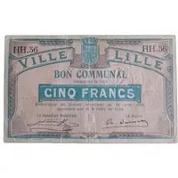 5 Francs - Ville de Lille
