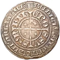 Groschen Saint kneeling, 1st type