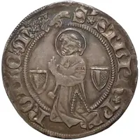 Groschen Saint kneeling, 1st type