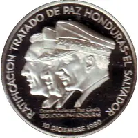 Medal - Honduras - El Salvador Peace Treaty 1980