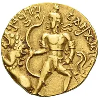 Dinar - Chandragupta II Lion Slayer type