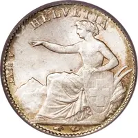 1/2 Franc Helvetia seated