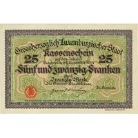 25 Francs / 20 Marks