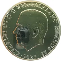 5 Pounds - Charles III King Penguin, silver