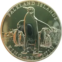 5 Pounds - Charles III King Penguin, silver