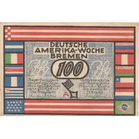 100 Pfennig Deutsche Amerika-Woche