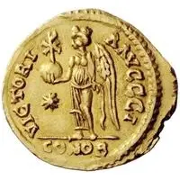 1 Solidus - Witigis / In the name of Justinian I, 527-565 Ravenna