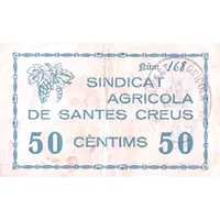 50 Céntimos Santes Creus, Sindicat Agrícola