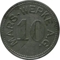 10 Pfennig - Nürnberg Mars Werke A.G.