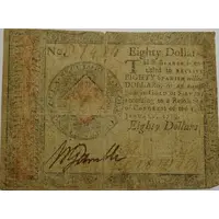 80 Dollars 'Continental Currency' - United States
