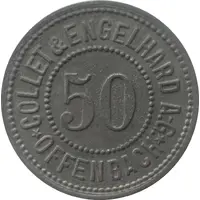 50 Pfennig - Offenbach Collet and Engelhard A.G.