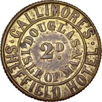 2 Pence Charles Gallimore, Sheffield Hotel