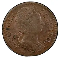 1/2 Penny - Copper 'Bust Facing Right'