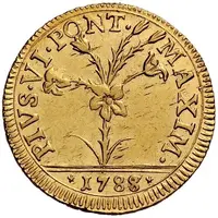1 Doppia - Pius VI Denomination in exergue