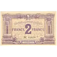 2 Francs - Chambre de Commerce d'Agen 47