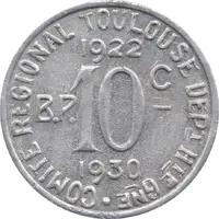 10 Centimes - Comité Régional - Toulouse Haute-Garonne