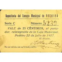 25 Céntimos Pechina