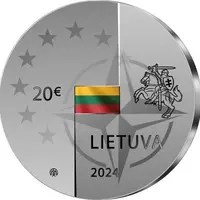 20 Euros Lithuania's membership in NATO and the EU