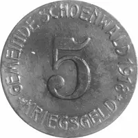5 Pfennig - Schönwald