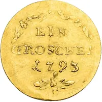 1 Groschen Gold pattern