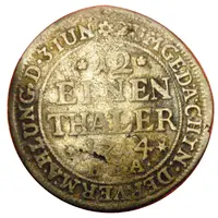 1⁄12 Thaler - Ernest Louis Marriage