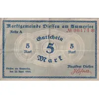 5 Mark Dießen am Ammersee