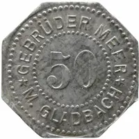 50 Pfennig - Mönchengladbach Gebrüder Meer