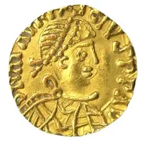 Tremissis In the name of Maurice Tiberius, Vienne mint