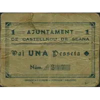 1 Peseta Castellnou de Seana
