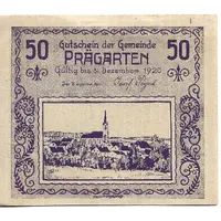 50 Heller Prägarten