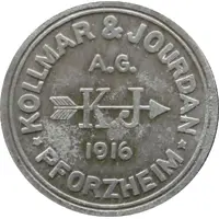 5 Pfennig - Pforzheim Kollmar and Jourdan A.G.