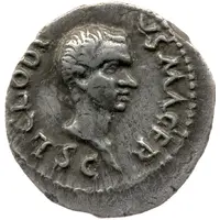 Denarius - Clodius Macer PROPRAE AFRICAE