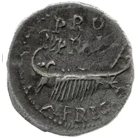 Denarius - Clodius Macer PROPRAE AFRICAE