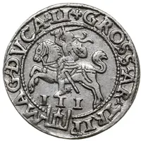 3 Groats - Sigismund II Augustus Monogram, no shield reverse