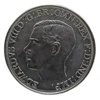1 Crown- Edward VIII 5 shilling, polished steel