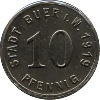10 Pfennig - Buer in Westfalen